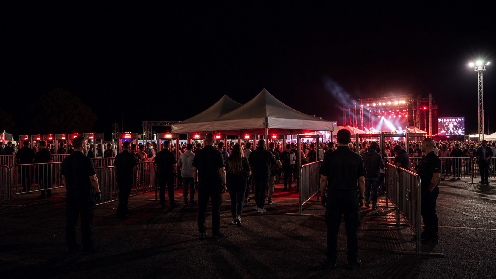 Veranstaltungsschutz bei einem Open-Air-Konzert